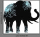 The silhouette of the elephant Wall Decal