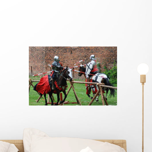 Medieval Knights Fighting Wall Decal