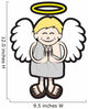Angel with Halo and Wings Wall Decal
