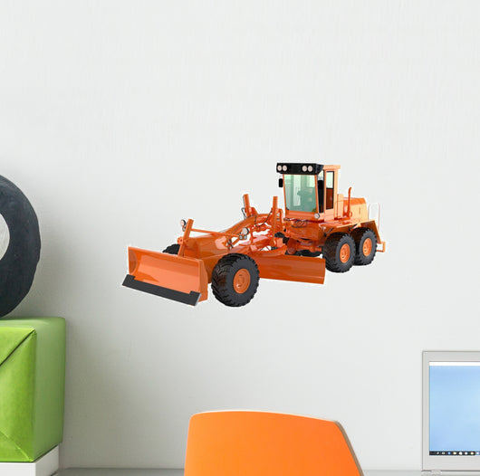Bulldozer Isolated Wall Decal