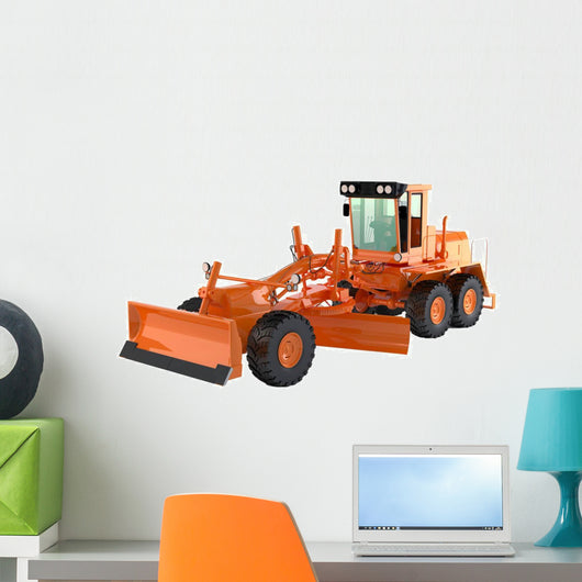 Bulldozer Isolated Wall Decal