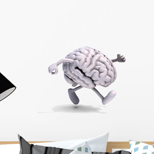 Human Brain with Arms Wall Decal
