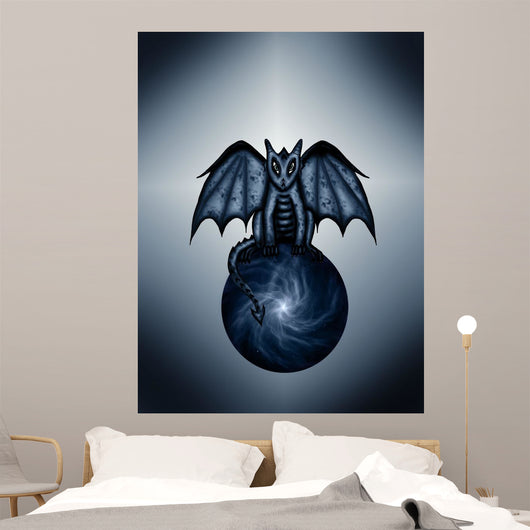 Blue Dragon Magic Ball Wall Mural