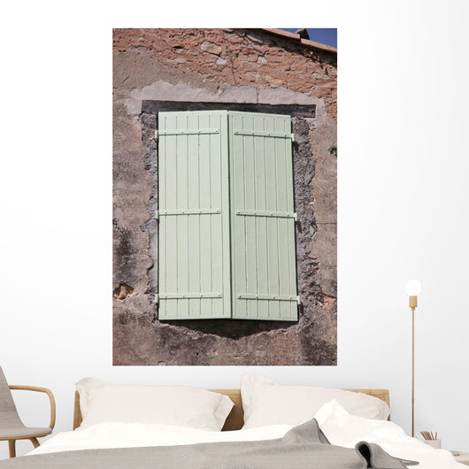Window with Wooden Shutters