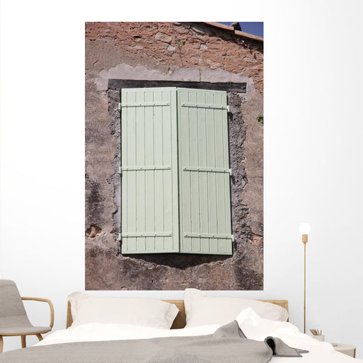 Window with Wooden Shutters