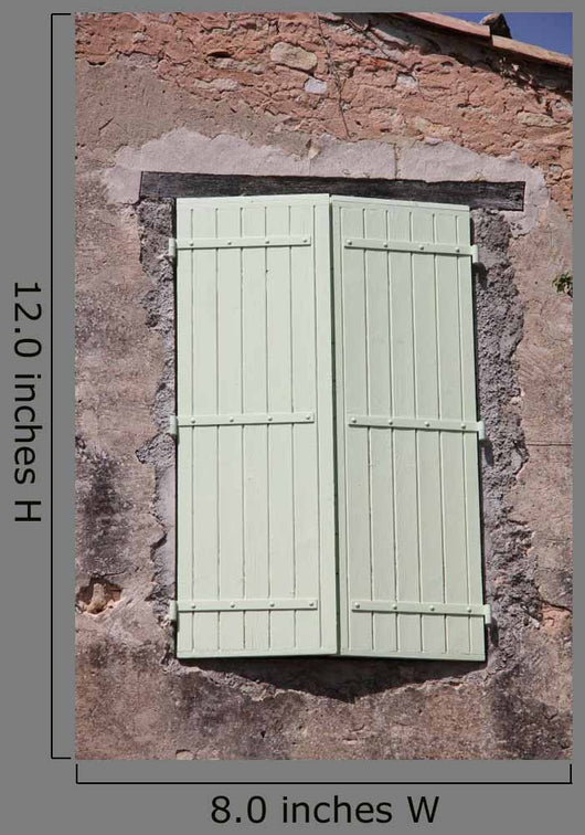 Window with Wooden Shutters