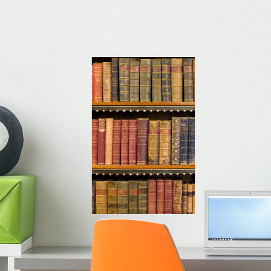 Lots Old Books Bookshelf