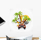 animals in the car Wall Decal