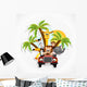 animals in the car Wall Decal