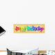 Happy Birthday Wall Mural