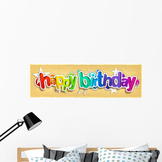 Happy Birthday Wall Mural