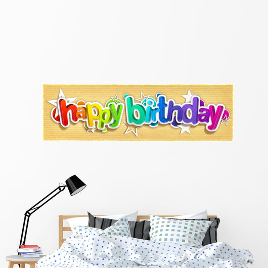 Happy Birthday Wall Mural