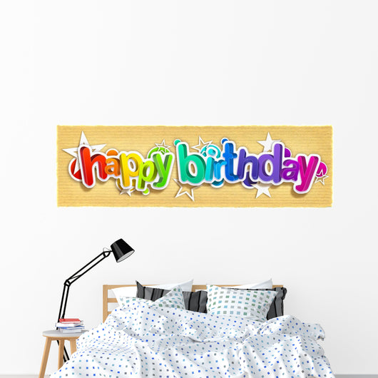 Happy Birthday Wall Mural