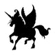 Unicorn silhouette Wall Decal