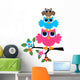 Three Colorful Owls