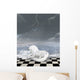 Unicorn Sits Surreal Seascape