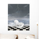 Unicorn Sits Surreal Seascape