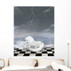 Unicorn Sits Surreal Seascape