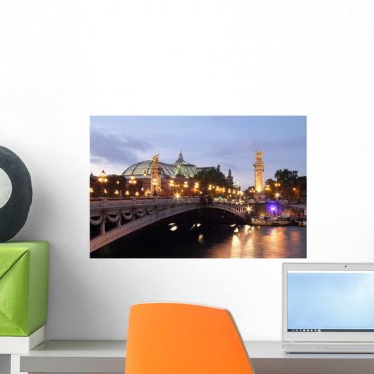 Pont Alexandre Iii Dusk Wall Decal