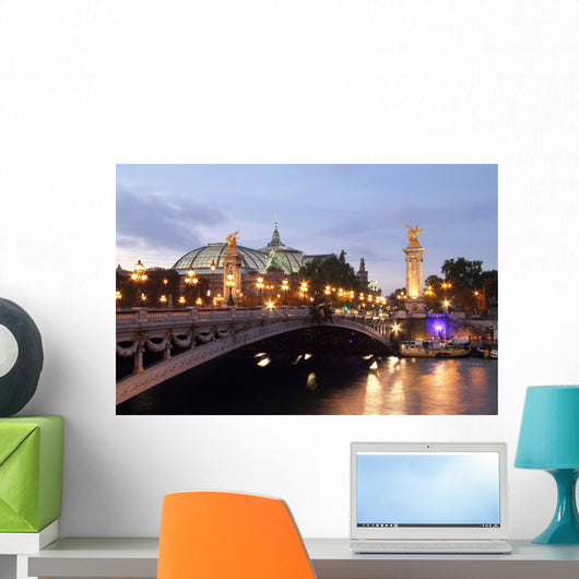 Pont Alexandre Iii Dusk Wall Decal