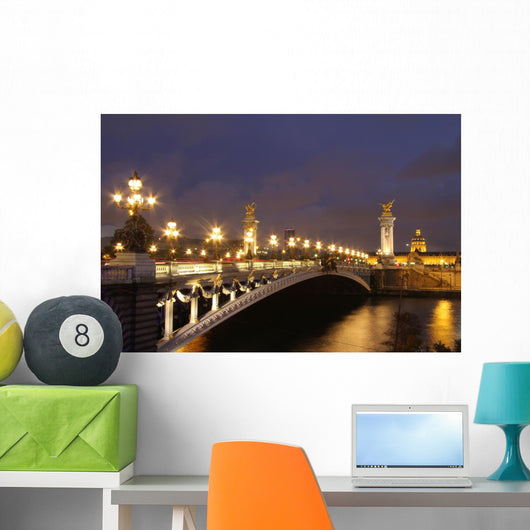 Pont Alexandre III at Evening Wall Mural