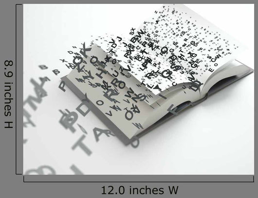 Letters Flying out Book
