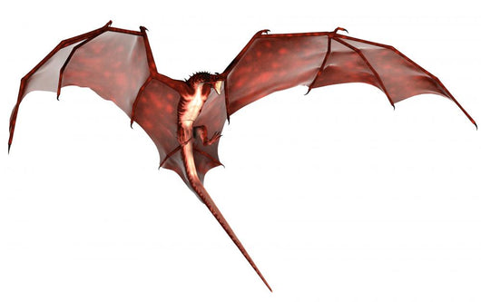 Red Fantasy Dragon Wall Decal