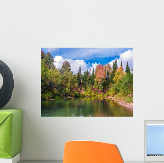 Autumn Landscape with River