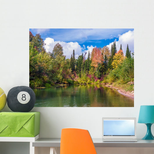 Autumn Landscape with River
