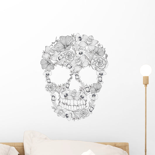 Skull from Flowers