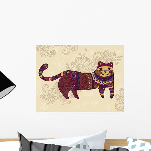 Fantasy Stylized Cat Wall Mural