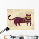 Fantasy Stylized Cat Wall Mural