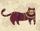 Fantasy Stylized Cat Wall Mural