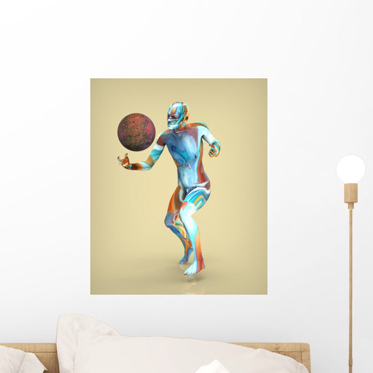 Man Painted Wall Mural