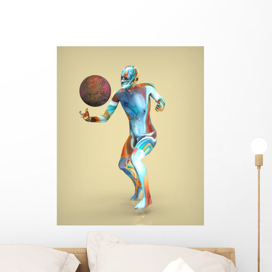 Man Painted Wall Mural