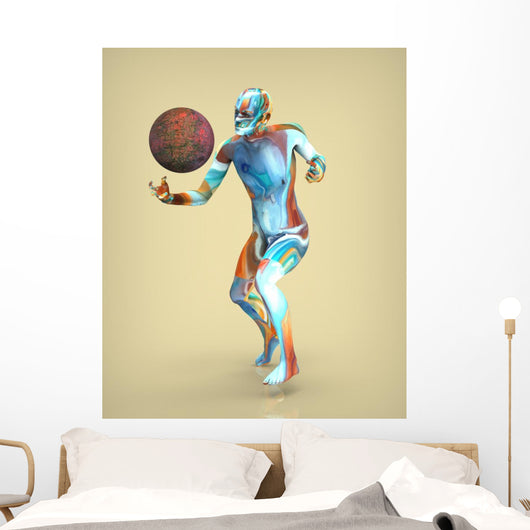 Man Painted Wall Mural