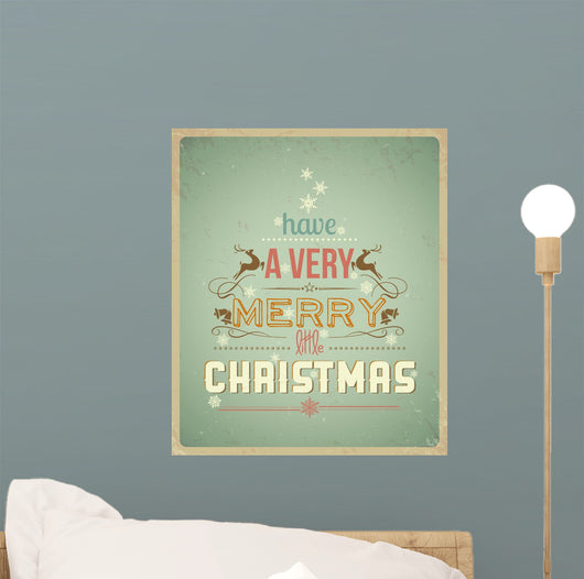 Typography Christmas Greeting Card