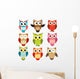 set of owls Wall Decal