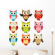 set of owls Wall Decal