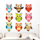 set of owls Wall Decal