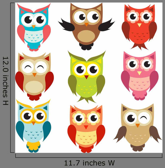 set of owls Wall Decal