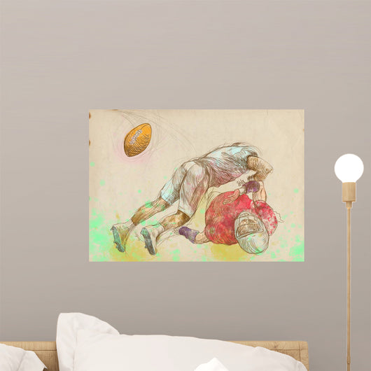 American Football Theme Full-sized Wall Mural