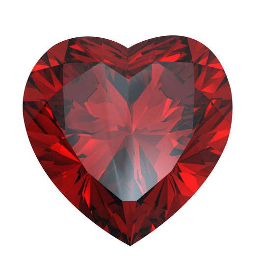 Heart Shaped Diamond Garnet Wall Decal