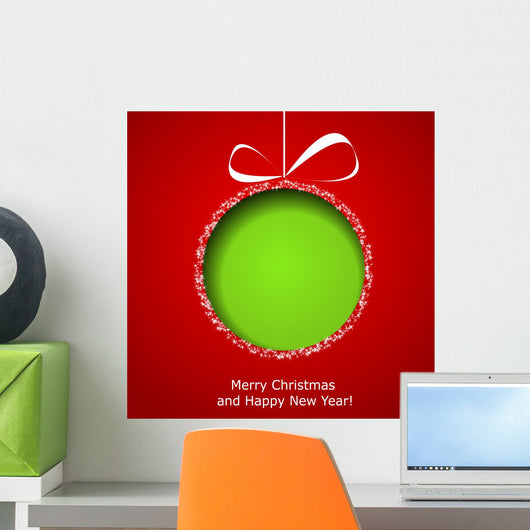 Abstract Green Christmas Ball