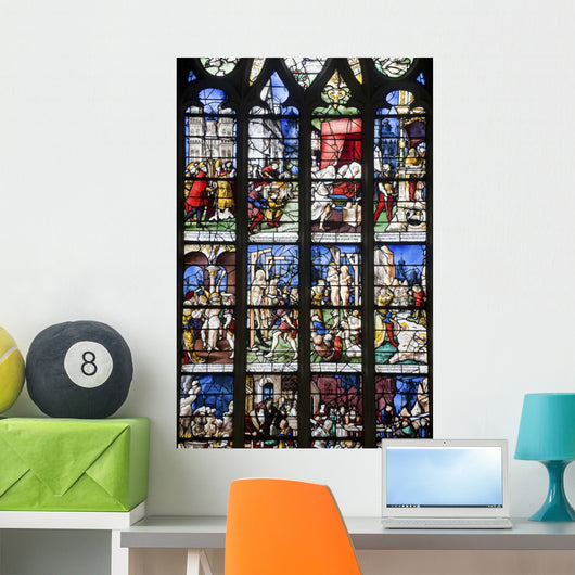 Stained Glass Gothic Church