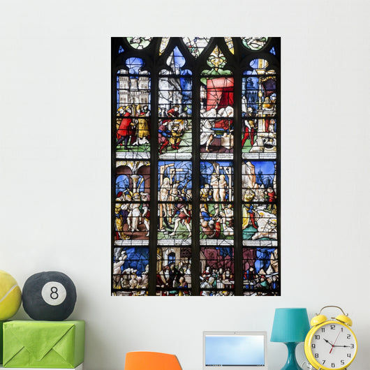 Stained Glass Gothic Church