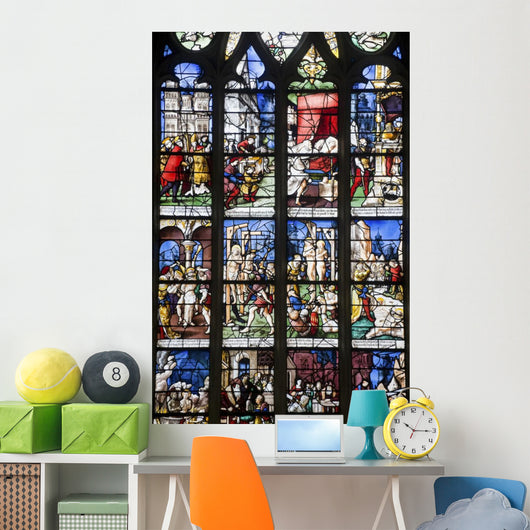 Stained Glass Gothic Church