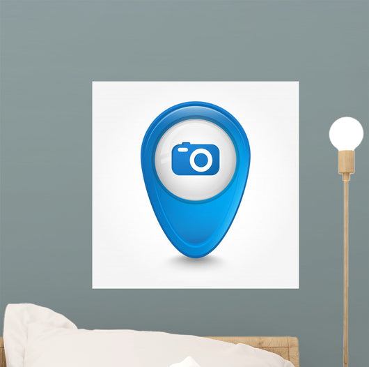 Pointer 3D Fotocamera Wall Decal