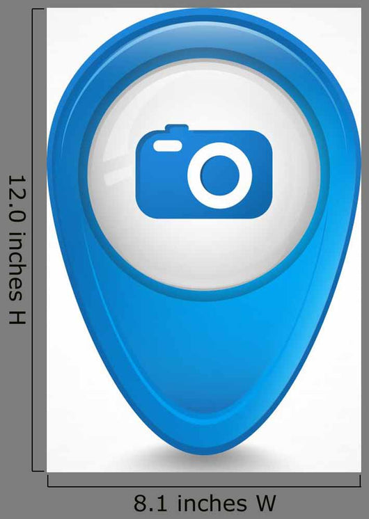 Pointer 3D Fotocamera Wall Decal