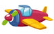Illustration Toy Plane Vector